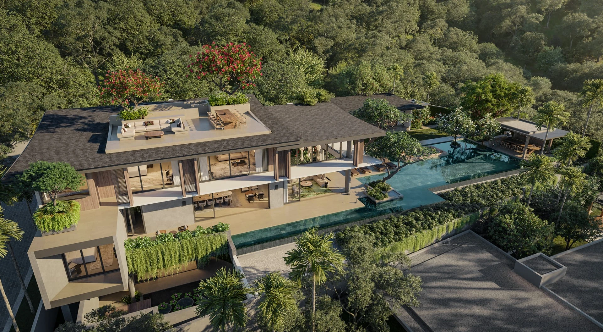Pavara Vhana Collection hillside villa landing